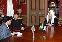 Святейший Патриарх Алексий принял Посла Исламской Республики Пакистан в Россиийской Федерации Мустафу Камала Кази
