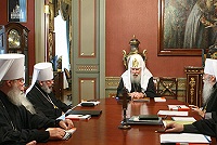Святейший Патриарх Алексий возглавил заседание Священного Синода Русской Православной Церкви