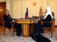 Состоялась встреча Президента РФ В.В.Путина со Святейшим Патриархом Московским и всея Руси Алексием II