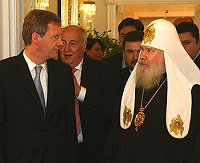 Святейший Патриарх Московский и всея Руси Алексий II встретился с делегацией земли Нижняя Саксония во главе с премьер-министром земли Кристианом Вульфом