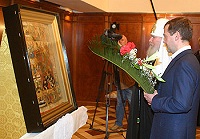 Святейший Патриарх Алексий встретился с первым заместителем Председателя Правительства РФ Д.А. Медведевым