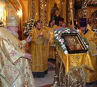 Накануне дня Обретения мощей св. Митрополита Алексия Святейший Патриарх совершил Всенощное бдение в Богоявленском кафедральном соборе Москвы