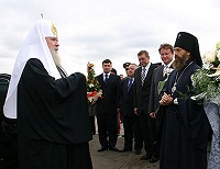 Святейший Патриарх Алексий прибыл в Тульскую епархию с Первосвятительским визитом, посвященным 625-летию Куликовской битвы