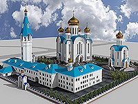 На строящийся православный Кафедральный собор в Астане завтра будут установлены купола