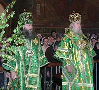 В День Святой Троицы Святейший Патриарх Алексий совершил богослужения в Троице-Сергиевой Лавре