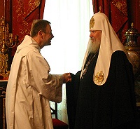 Состоялась встреча Святейшего Патриарха Московского и всея Руси Алексия II с настоятелем общины Тэзе братом Алоисом