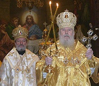 Святейший Патриарх Алексий и Блаженнейший Митрополит Христофор совершили Божественную литургию в Храме Христа Спасителя