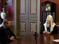 Предстоятель Русской Православной Церкви встретился с новым нунцием Ватикана в России архиепископом Ферентским Антонио Меннини