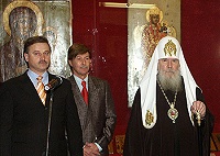 Святейший Патриарх возглавил открытие выставки «Неувядаемый цвет» из собрания Музея икон Пресвятой Богородицы