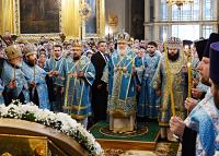Предстоятель Русской Церкви совершил всенощное бдение в Успенском соборе г. Смоленска