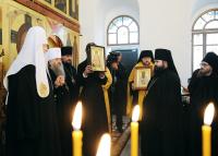 Святейший Патриарх Кирилл посетил Богородице-Алексиевский монастырь в Томске