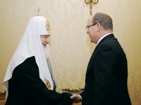 Святейший Патриарх Кирилл встретился с Князем Монако Альбертом II
