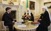 Святейший Патриарх Кирилл встретился с губернатором Тюменской области В.В. Якушевым