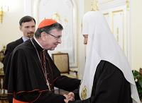 Состоялась встреча Святейшего Патриарха Кирилла с председателем Папского совета по содействию христианскому единству кардиналом Куртом Кохом