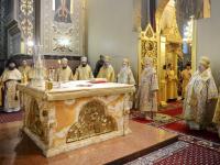 В день памяти святителя Николая Чудотворца Святейший Патриарх Кирилл совершил Литургию в Николо-Угрешском монастыре