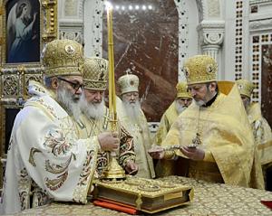 Предстоятели Антиохийской и Русской Православных Церквей совершили Литургию в Храме Христа Спасителя в Москве