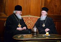 Состоялась братская беседа Предстоятелей Константинопольской и Русской Церквей