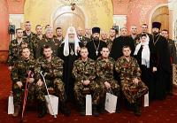 Состоялась встреча Святейшего Патриарха Кирилла с главнокомандующим и военнослужащими Внутренних войск МВД РФ