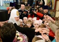 Святейший Патриарх Кирилл посетил Павловский кафедральный собор Гатчинской епархии