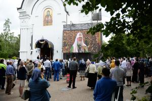 Проповедь Святейшего Патриарха Кирилла в Неделю 4-ю по Пятидесятнице после Литургии в храме преподобной Евфросинии Московской в Котловке г. Москвы