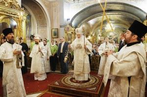 В канун праздника Крещения Господня Святейший Патриарх Кирилл совершил всенощное бдение в Богоявленском кафедральном соборе в Москве