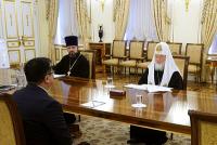Состоялась встреча Святейшего Патриарха Кирилла с послом Филиппин в России