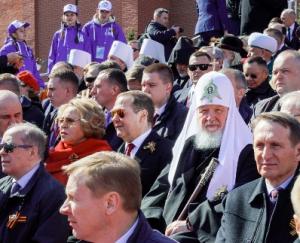 Святейший Патриарх Кирилл присутствовал на военном параде в честь 78-летия Победы