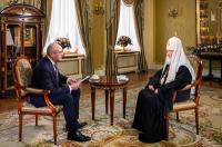 Рождественское интервью Святейшего Патриарха Кирилла телеканалу «Россия 1»