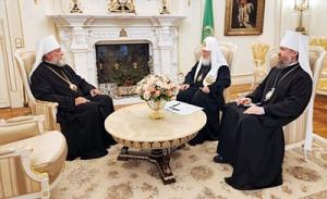 Состоялась встреча Святейшего Патриарха Кирилла с митрополитом Кишиневским и всея Молдовы Владимиром