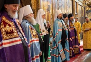 Патриаршая проповедь в день памяти святителя Петра Московского после Литургии в Успенском соборе Московского Кремля